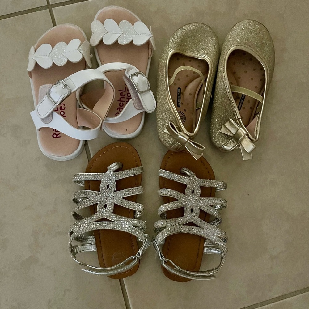 3 Pairs of 7M Girls Shoes